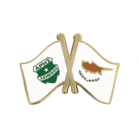 Aris x Cyprus Flags Pin