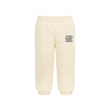 Детские пушистые спортивные штаны Aris FC, бело-песочные