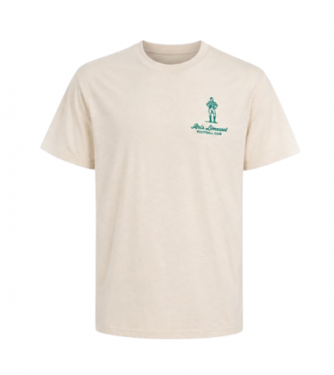 Μπεζ T-Shirt με Φιγούρα