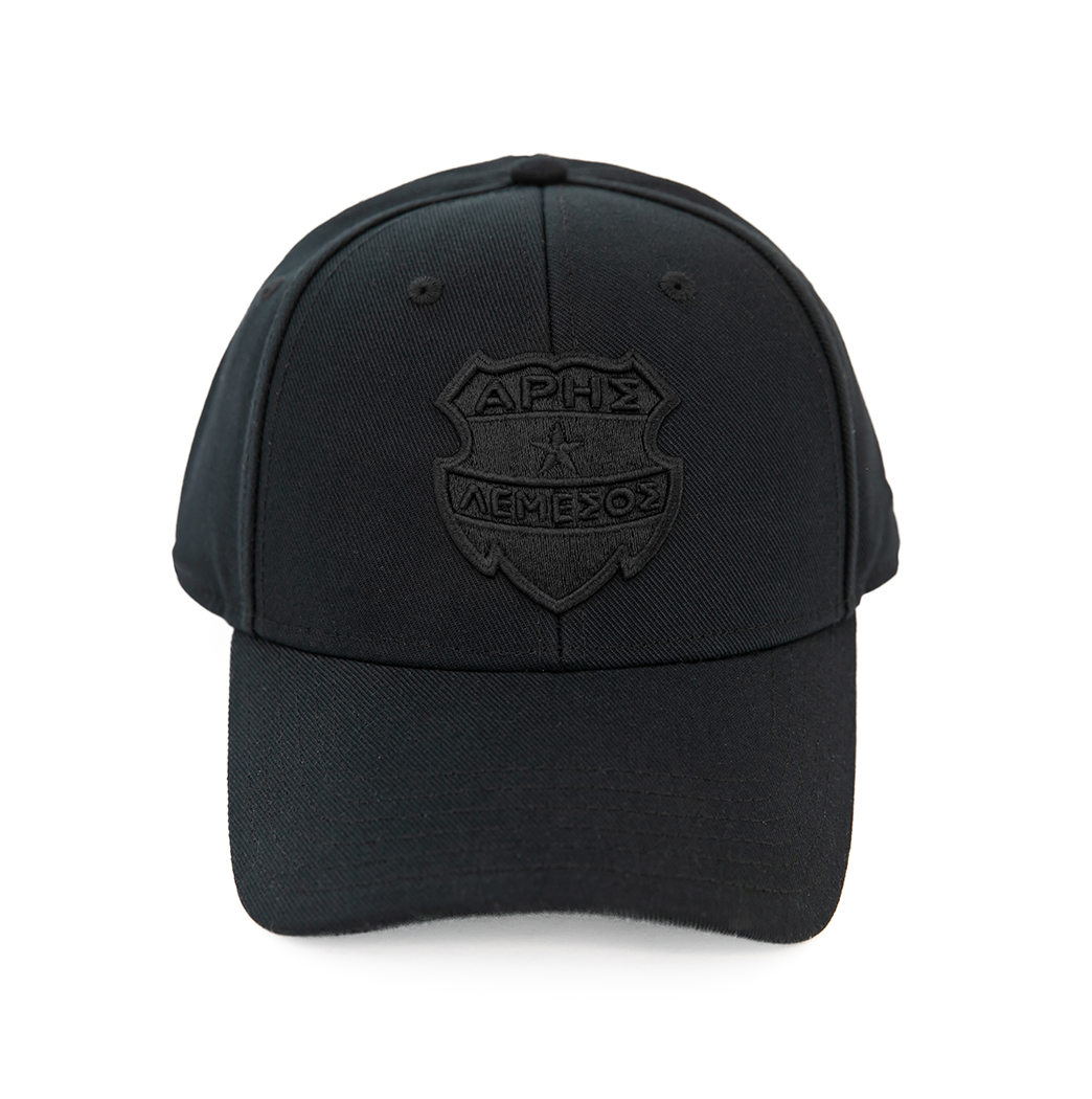 Aris FC Black Cap Logo Embroidery