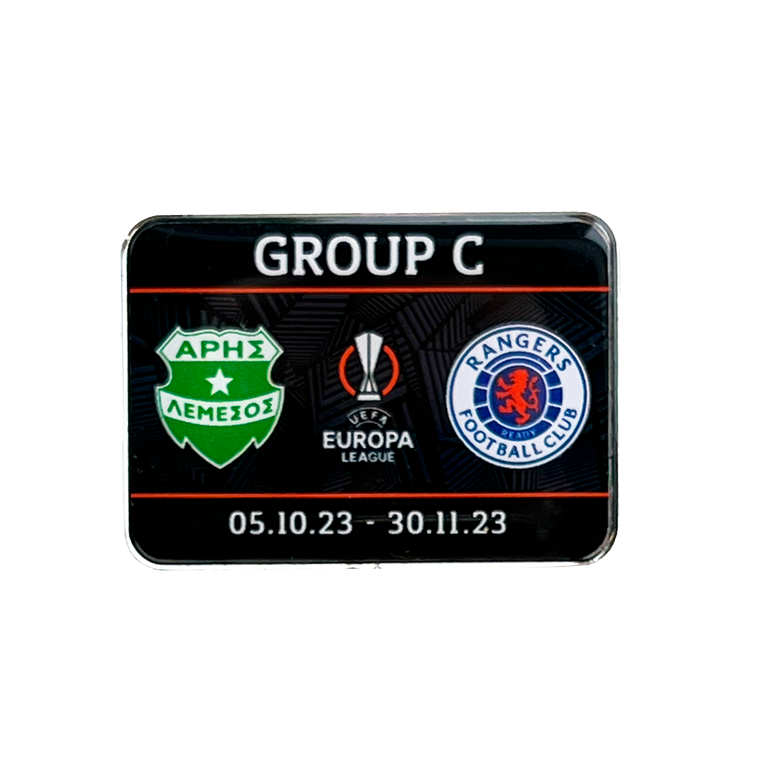  Aris FC-Rangers FC Europa League Pin