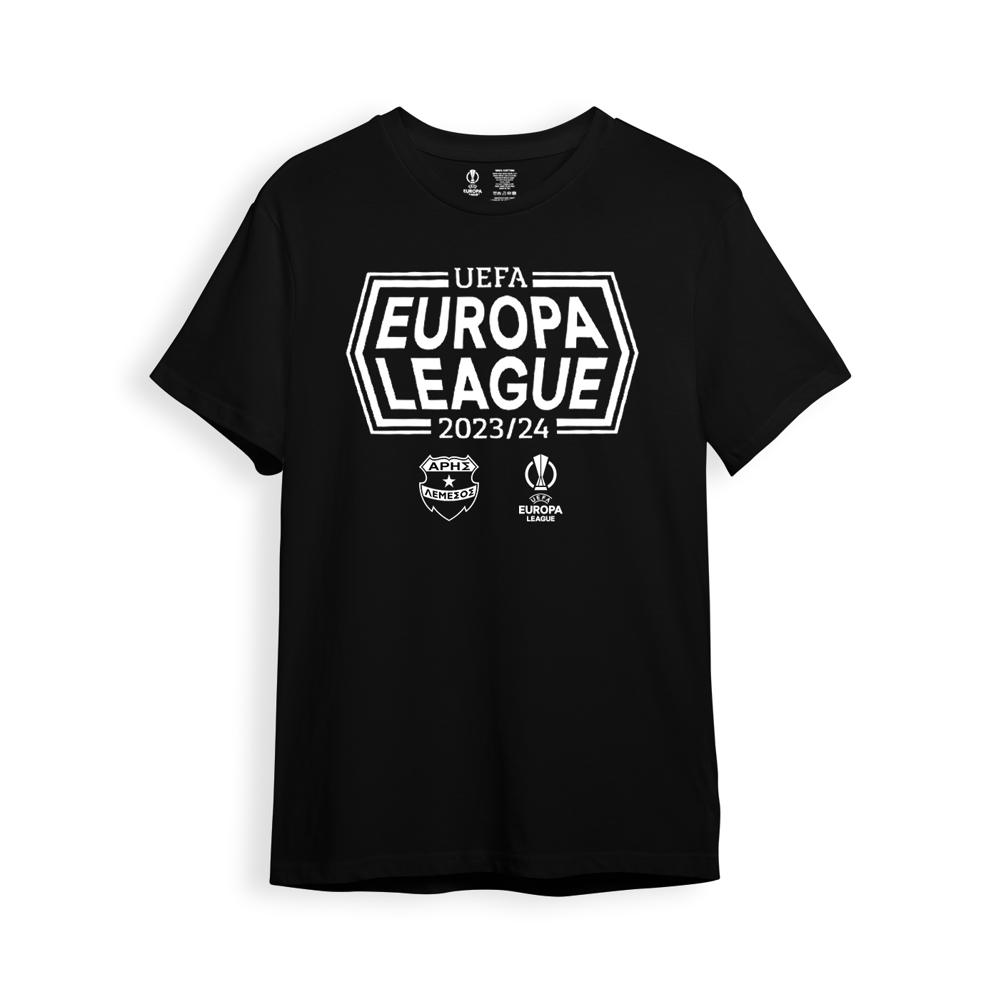 Aris FC EUROPA LEAGUE Black T-SHIRT